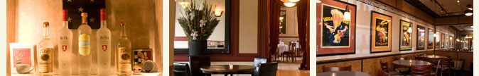 Photos of Americano's lounge and bar